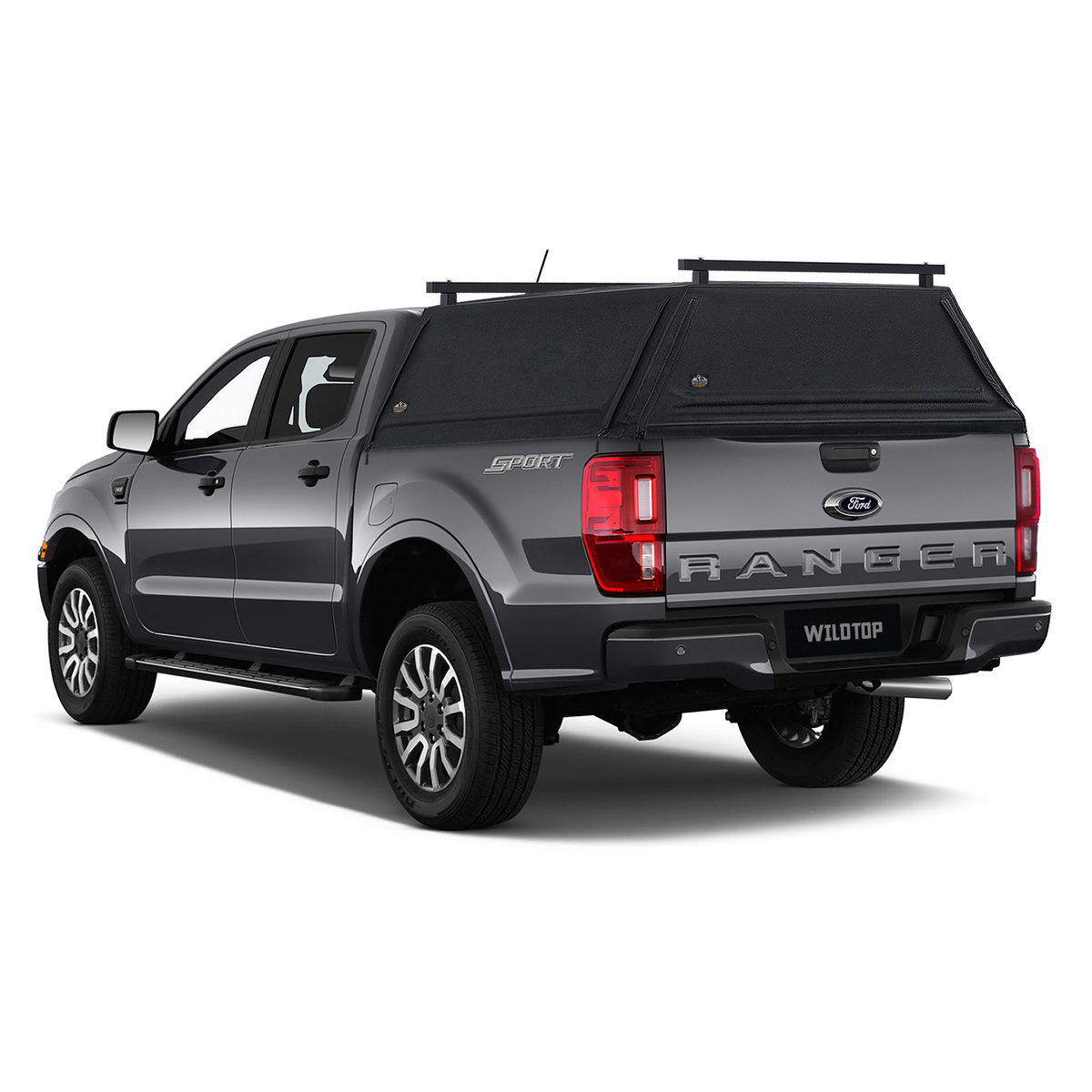 WildTop 20192023 Ford Ranger Truck Cap for 5ft Bed (61.0 in) WildTop