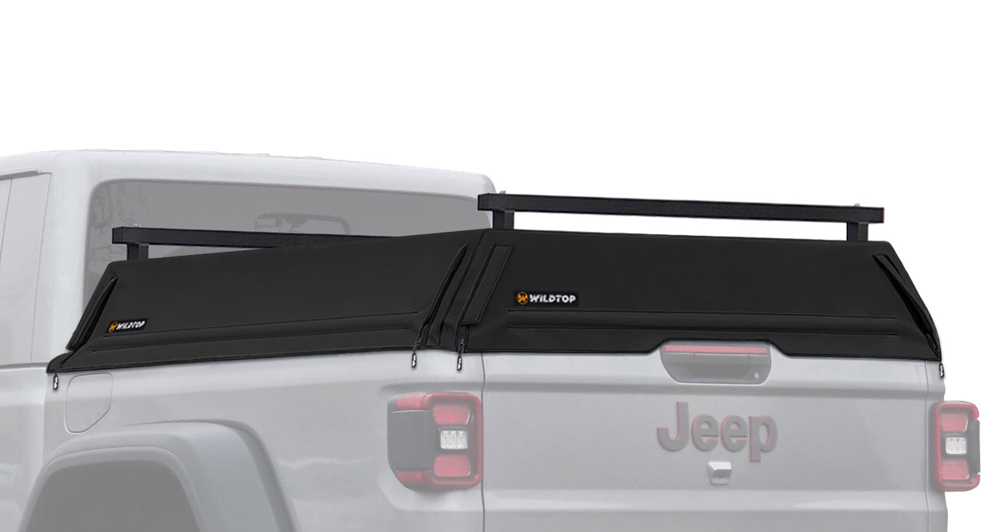 小物 camper.chell OVS MagPak Truck Bed Camper Shell w/ Rooftop Tent for 2007-2021